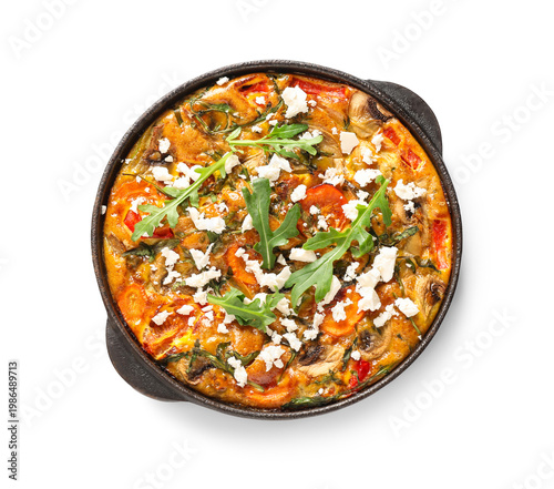 Skillet with delicious frit...