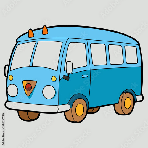 Desain Vektor Ikon Siluet Bus Desain Logo 