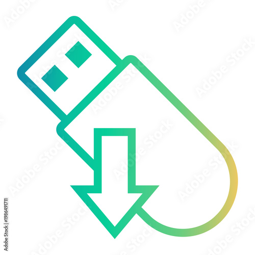 duplicate Line Gradient Icon