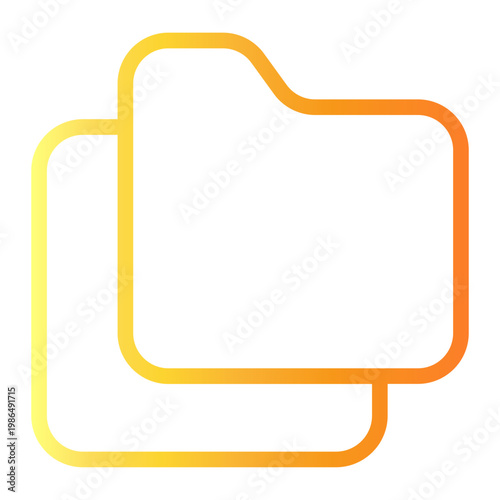 duplicate Line Gradient Icon