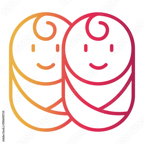 duplicate Line Gradient Icon