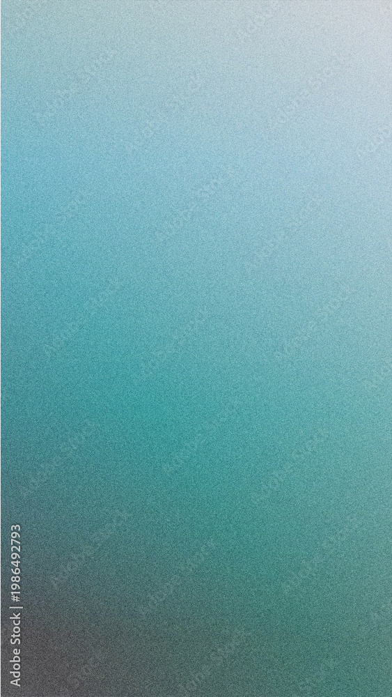 Fototapeta premium Cool teal shades fade vertically with a fine grain, creating a fresh minimal background perfect for wellness branding, mobile interfaces, and clean contemporary layouts.