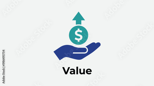 Increasing Value Financial Growth Investment Concept Vector