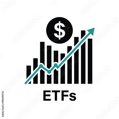 Exchange Traded Funds ETFs Investment Growth Concept Vector
