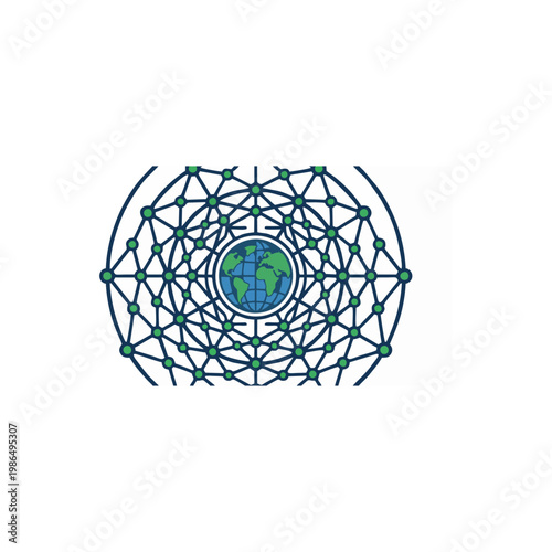 Worldwide Blockchain Network Connecting Distributed Financial Nodes