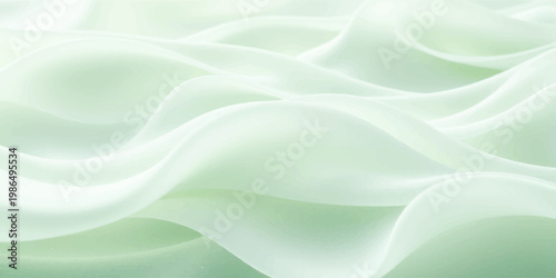 Abstract blue silk fabric background with smooth wavy texture and soft satin curves creating a flowing motion design illustration for a textile wallpaper backdrop