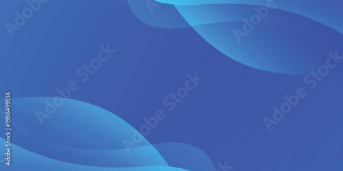 Abstract dark blue background with elegant overlapping fluid waves and copy space eps10