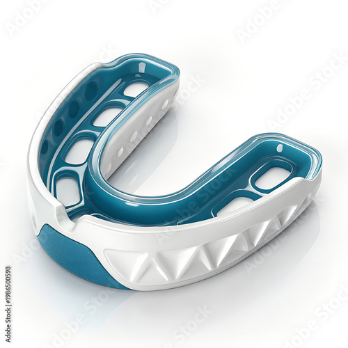 Mouthguard Dental Protection Sports Teeth White Blue