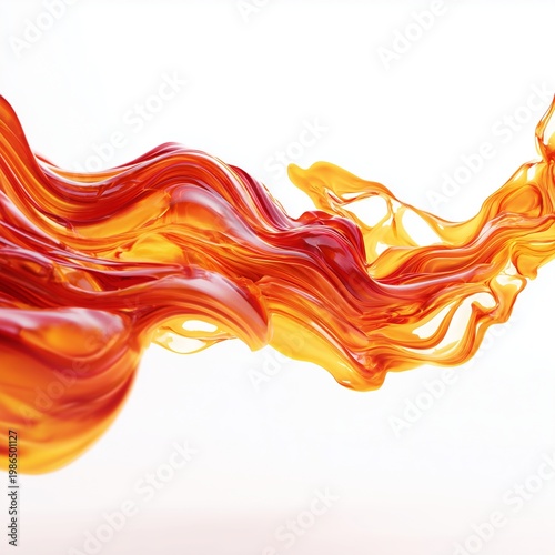 Vibrant Flowing Liquid: A mesmerizing visual of a dynamic liquid cascade, showcasing the fluid dynamics with vivid colors. 