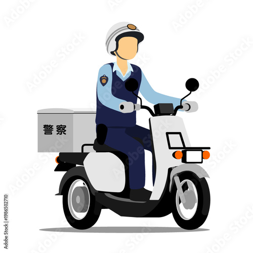 NF_police scooter_Right front angle