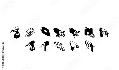 Minimalist Vector Tool Icons Set for Designers and Developers