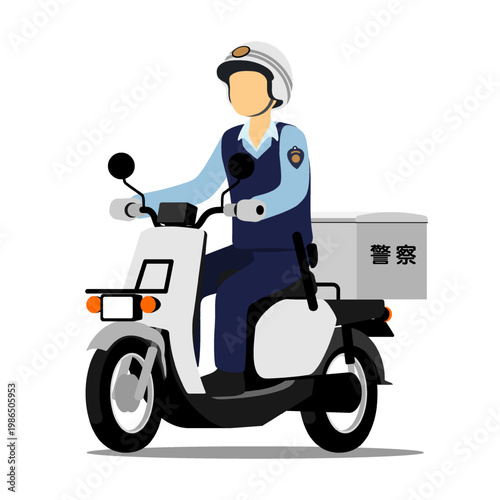 NF_police scooter_Left front angle