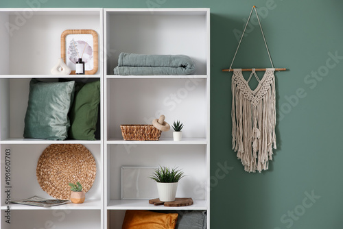 Shelving unit with cushions...