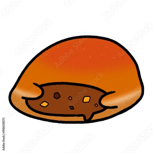 もぐもぐ抱っこパン｜カレーパン
