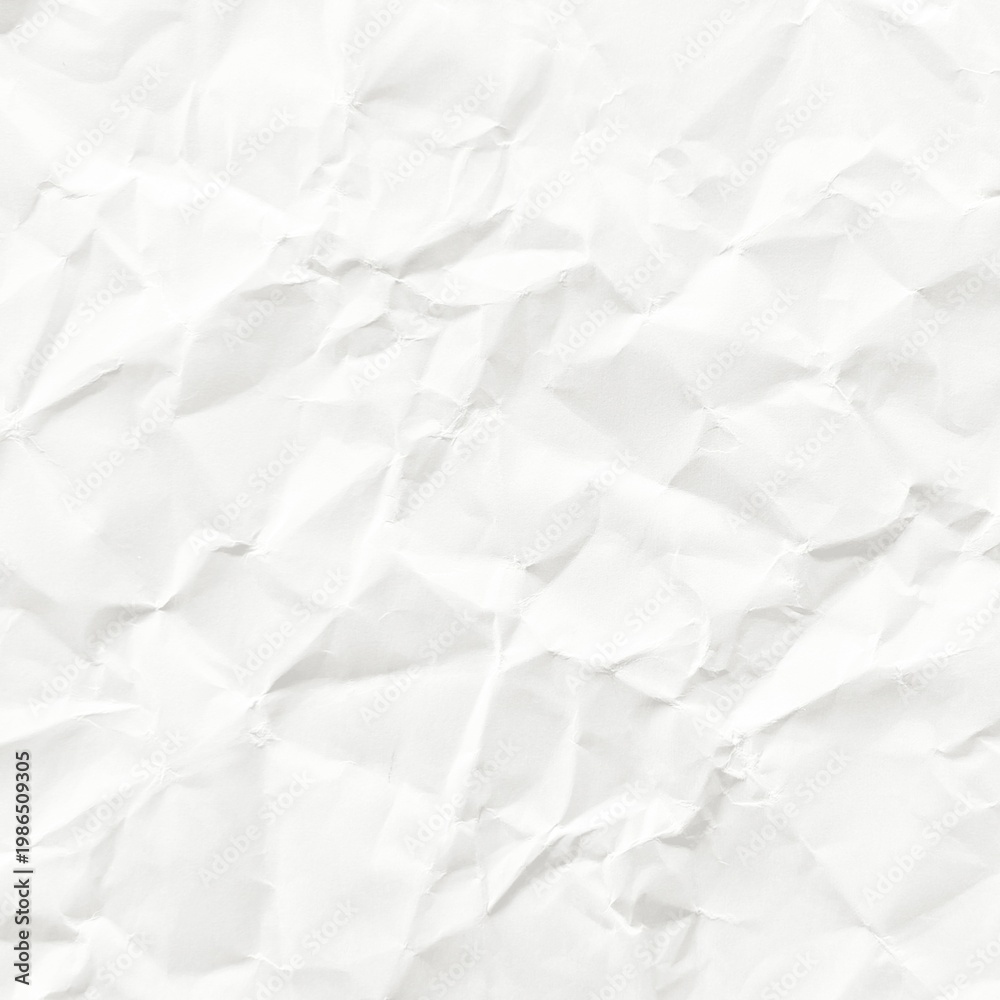 Fototapeta premium Crumpled white paper texture