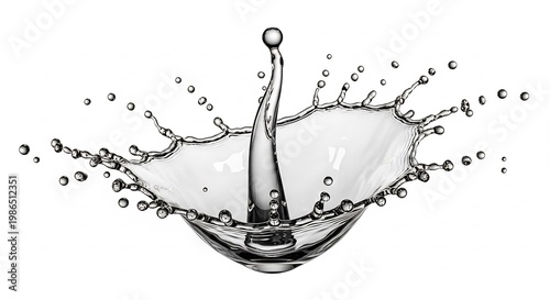 Elegant Water Splash Captivating Freeze Frame of Liquid Dynamics and Fluid Motion.