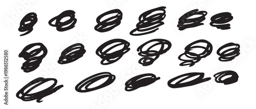 Coffee beans vector illustration set featuring food and bakery elements including coffee beans, chocolate, dessert, pastry, snack, and grain items