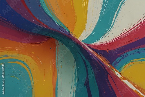 Midern colorfull line curve illustration background
