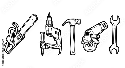 Hand tools for construction work projects 2.