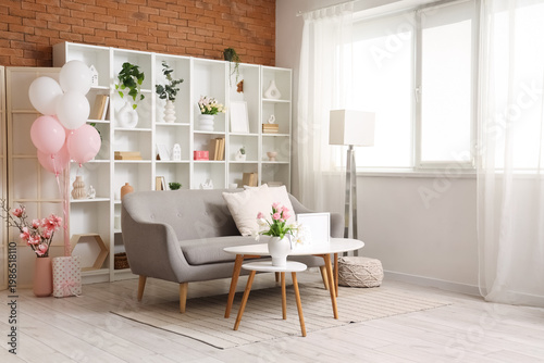 Interior of living room dec...