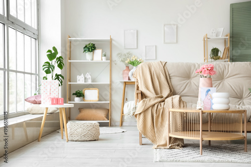 Interior of living room dec...