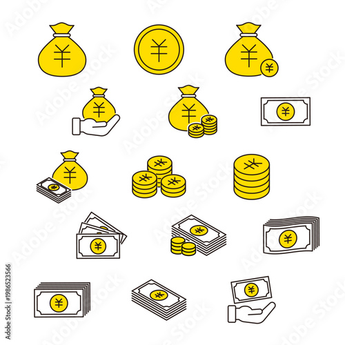 お金・金融アイコンセット