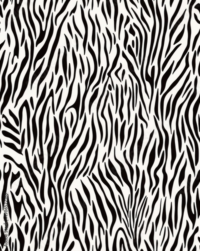 Seamless pattern with seamless zebra print background