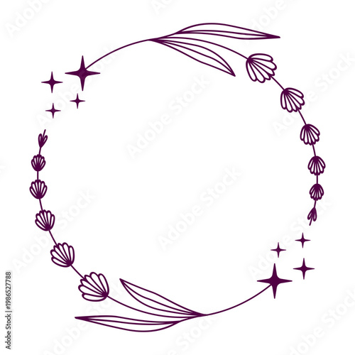 Aesthetic Circle Botanical Line