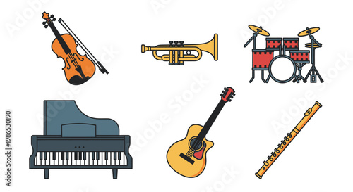 Musical instruments for music making ensemble 2.
