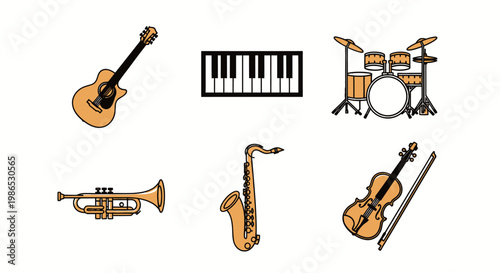 Musical instruments for orchestra performance 2.