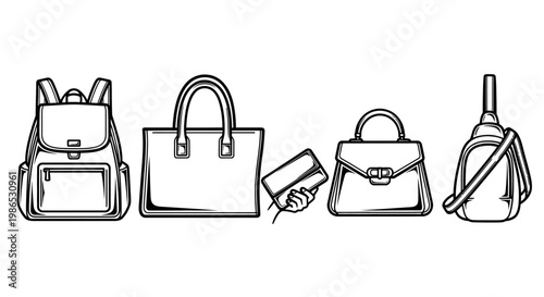 Handbags and luggage travel accessories.