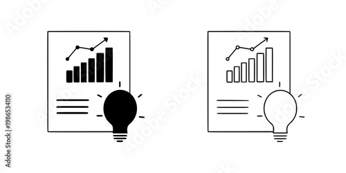 Dashboard and analytics icon. Collection with outline style. Featuring business charts, financial statistics, growth, reports, and data monitoring symbols. Vector illustration.