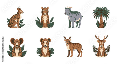 Collection of various wild animals 1.