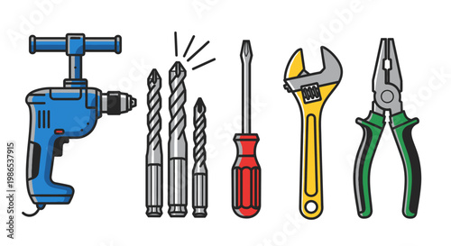 Collection of various hand tools.