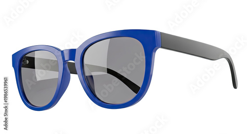 Blue Frame Sunglasses with Grey Lenses