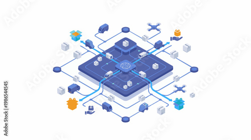 The development and maintenance of a futuristic technological infrastructure system.