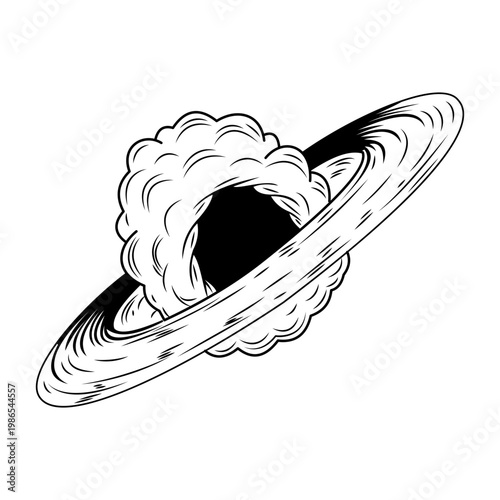 Glyph style illustration representing cosmic burst