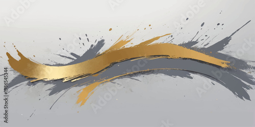 abstract grunge vector background with paint splashes ink drops watercolor texture green stains and liquid splatter illustration