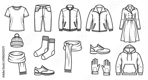 Collection of various clothing items 1.