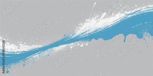 Abstract blue ocean wave background texture with water sea sky and bubbles clean fresh summer cold surface liquid ocean motion design