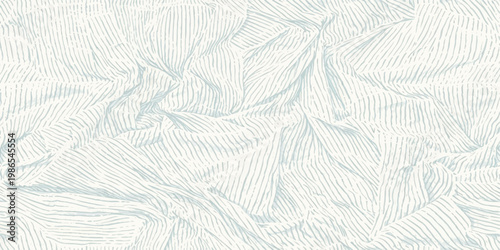 White crumpled paper texture with a soft gray grunge pattern resembling a seamless vintage marble surface suitable for wallpaper or background design