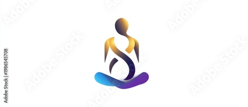 Modern Design of Human Figure in Abstract Style for Education Concept