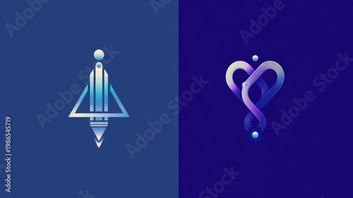 Futuristic Minimalist Logo Design for Education Powered by AI