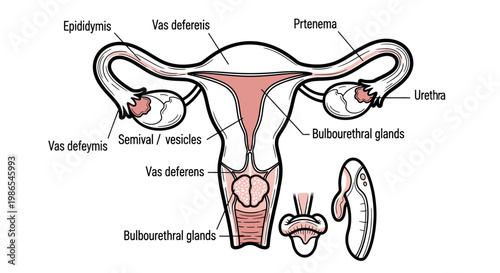 Human Female Reproductive System Anatomy.