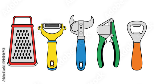 Kitchen utensils for food preparation tools 1.