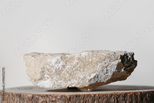 Decorative stone podiums on...