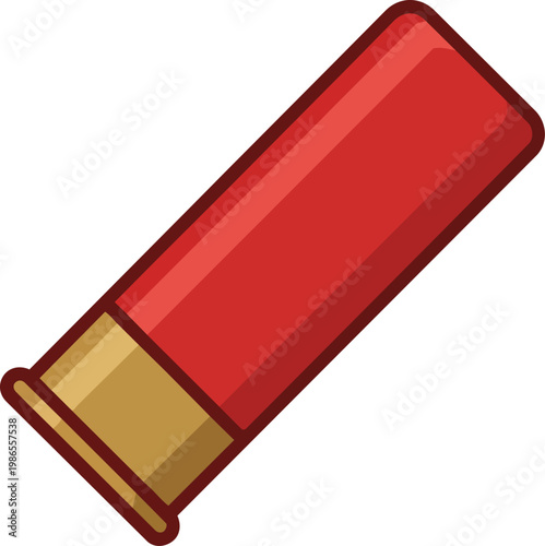 Red Lipstick Bullet Fashion Beauty Accessory.