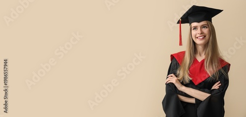 Female graduating student o...