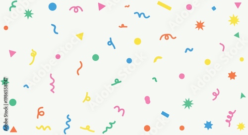 A colorful abstract pattern of various shapes (1)