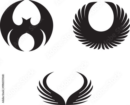 bird wings illustration showing feathers spread symbolizing freedom flight grace